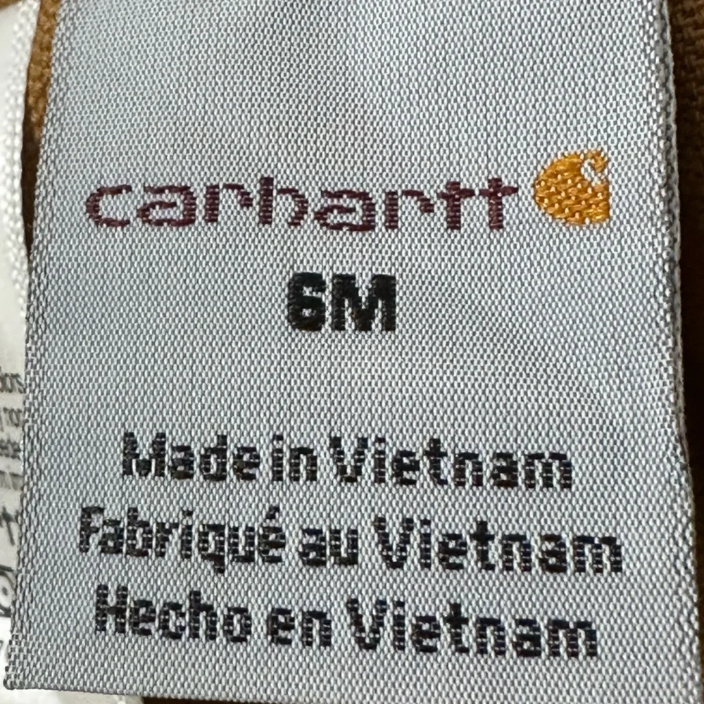 Carhartt Infant Canvas Bib Overalls – Size 6 Months NWT